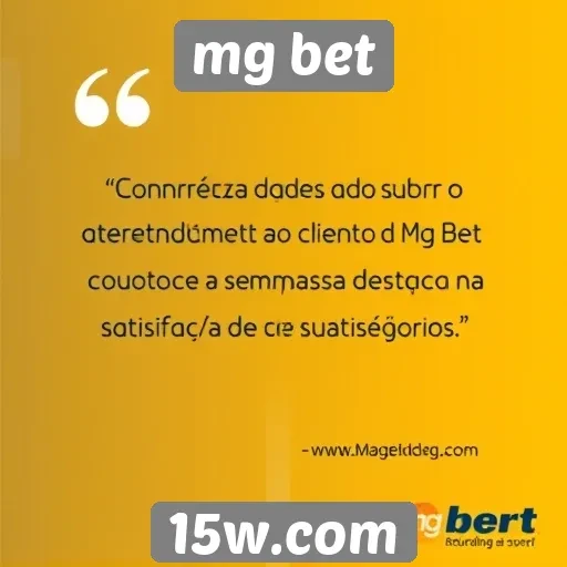 Dados sobre atendimento ao cliente da mg bet